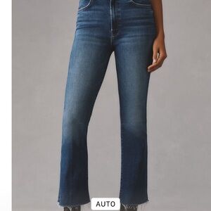 MOTHER Blue Flare Leg Jeans